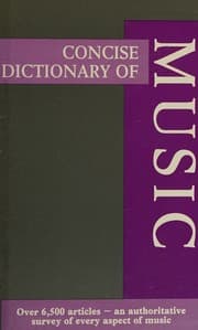 Tapa de Concise Dictionary of Music