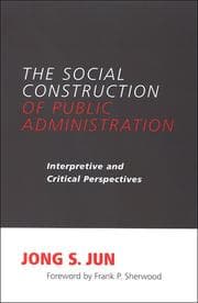 Tapa de The social construction of public administration