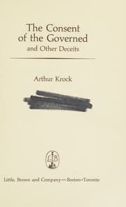 Tapa de The consent of the governed, and other deceits