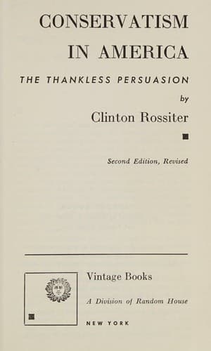 Tapa de Conservatism in America