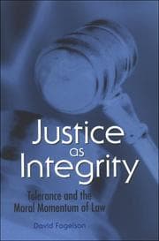 Tapa de Justice As Integrity