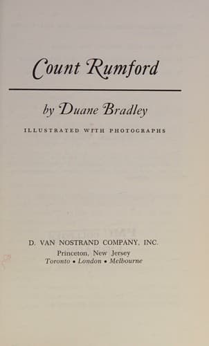 Tapa de Count Rumford
