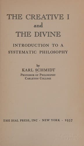 Tapa de The Creative I and the Divine
