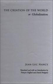 Tapa de The Creation of the World or Globalization (SUNY Series in Contemporary French Thought)