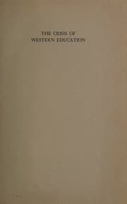 Tapa de The crisis of Western education