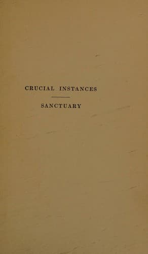 Tapa de Crucial Instances / Sanctuary