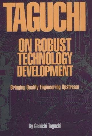 Tapa de Taguchi on robust technology development