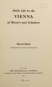 Tapa de Daily life in the Vienna of Mozart and Schubert (Daily life series)