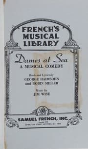 Tapa de Dames At Sea, A Musical Comedy