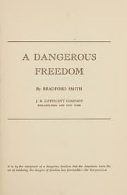 Tapa de A dangerous freedom