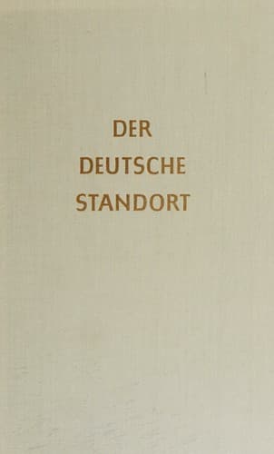 Tapa de Der deutsche Standort.