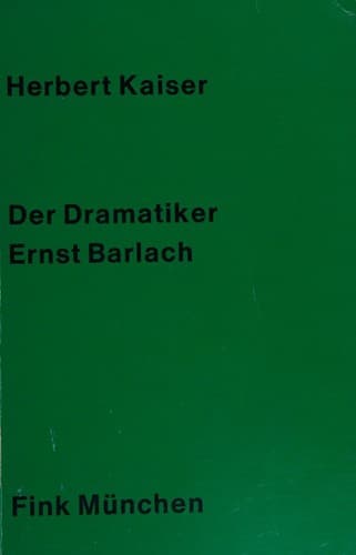 Tapa de Der Dramatiker Ernst Barlach