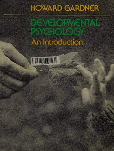 Tapa de Developmental psychology