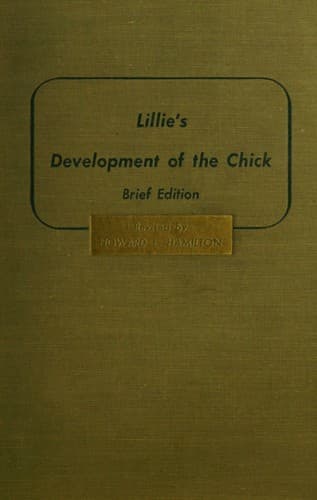 Tapa de Development of the chick