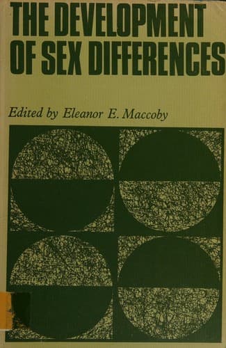 Tapa de The Development of Sex Differences.