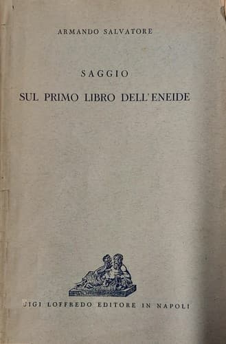 Tapa de Saggio sul primo libro dell'Eneide