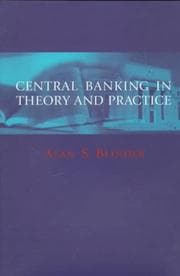 Tapa de Central banking in theory and practice