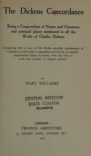 Tapa de The Dickens concordance