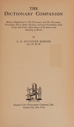Tapa de The dictionary companion