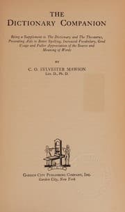 Tapa de The dictionary companion