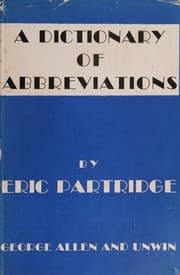 Tapa de A dictionary of abbreviations