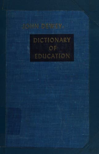 Tapa de Dictionary of education