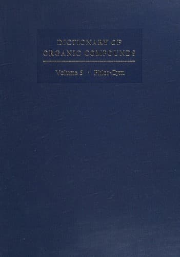 Tapa de dictionary of organic compounds