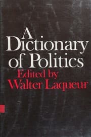 Tapa de A Dictionary of politics