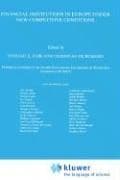 Tapa de Financial institutions in Europe under new competitive conditions
