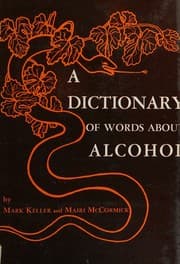 Tapa de A dictionary of words about alcohol