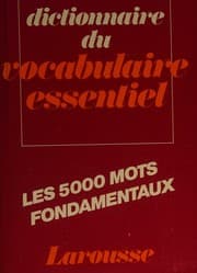 Tapa de Dictionnaire du vocabulaire essentiel