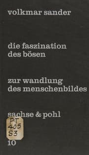 Tapa de Die Faszination Des B??sen. Zur Wandlung Des Menschenbildes in Der Modernen