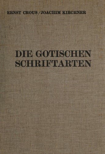 Tapa de Die gotischen Schriftarten