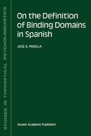 Tapa de On the Definition of Binding Domains in Spanish