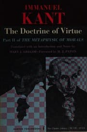 Tapa de The doctrine of virtue. Part II of the Metaphysic of morals