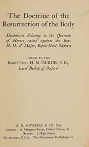 Tapa de The doctrine of the resurrection of the body