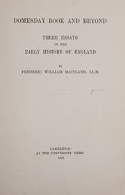 Tapa de Domesday Book and Beyond
