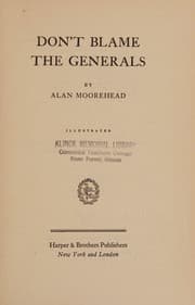Tapa de Don't blame the generals