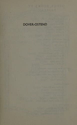 Tapa de DOVER-OSTEND