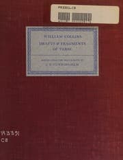 Tapa de Draft & Fragments of Verse, Edited from the Manuscripts By J.S. Cunningham
