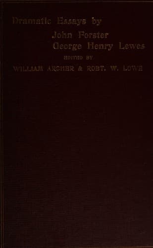 Tapa de Dramatic essays