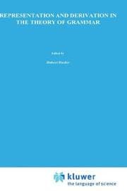 Tapa de Representation and derivation in the theory of grammar