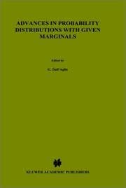 Tapa de Advances in probability distributions with given marginals