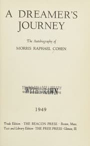 Tapa de A DREAMER'S JOURNEY, AUTOBIOGRAPHY OF MORRIS RAPHAEL COHEN