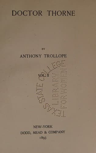 Tapa de Dr. Thorne Vol.II