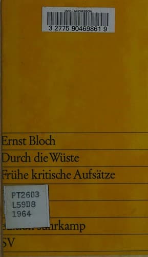Tapa de Durch die Wüste