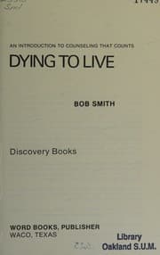 Tapa de Dying to live