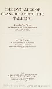 Tapa de Dynamics of Clanship among the Tallensi