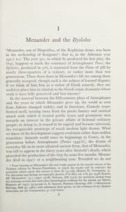 Tapa de The Dyskolos of Menander (Greek Text with Commentary)