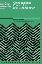 Tapa de Computational economics and econometrics
